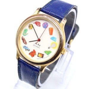 Vintage Aubry Freres Watch Womens Gold Tone S.A. For Roland Swiss Quartz Rare